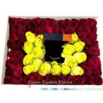 A Box of Love Red rose floral arrangement for love & romance — Flower Empire Aurora florist serving Brampton