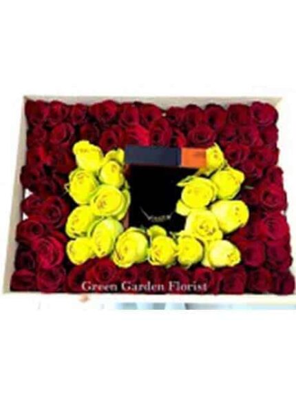 A Box of Love Red rose floral arrangement for love & romance — Flower Empire Aurora florist serving Brampton