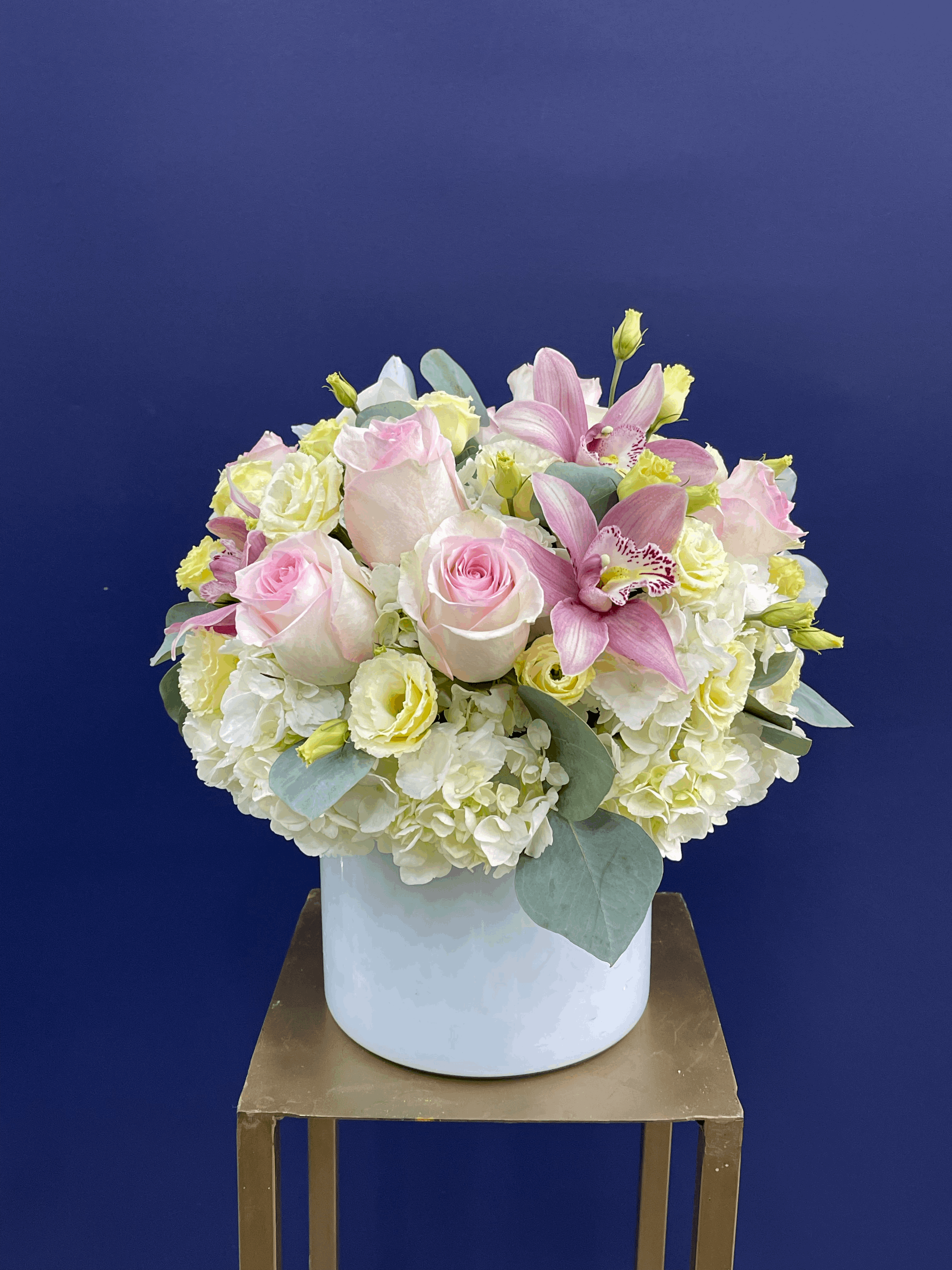 My pinky Gift Arrangement Pink orchid arrangement for anniversary — Flower Empire Aurora florist serving Markham