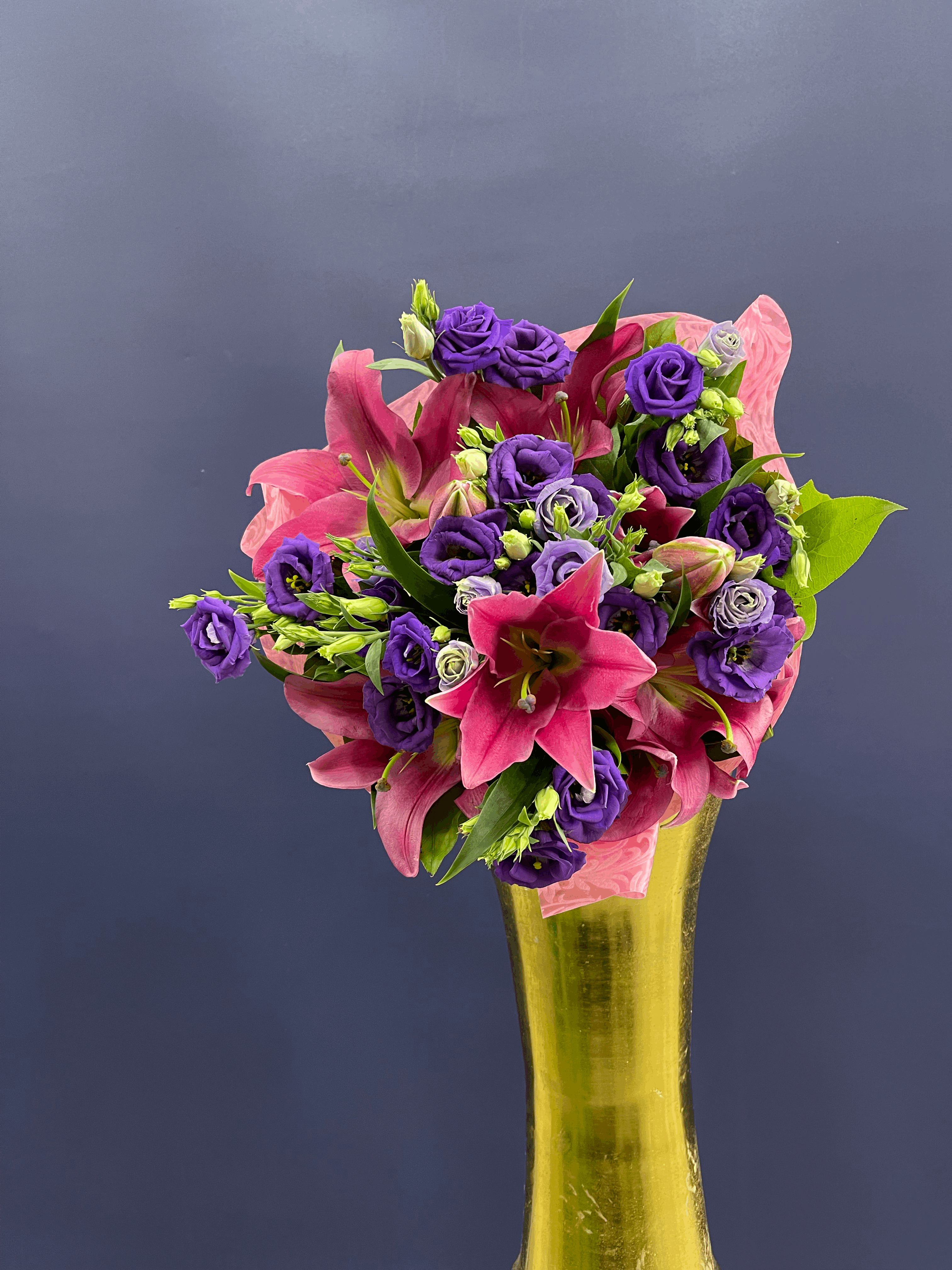 Oriental Lily and Lisianthus  Bouquet