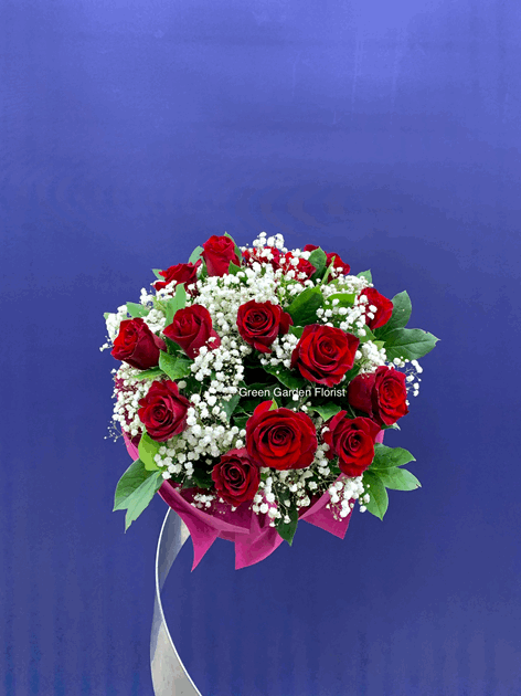 Red Rose Bouquet Red rose bouquet for anniversary — Flower Empire Aurora florist serving Toronto