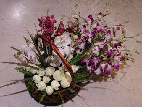 Product-167 White orchid floral arrangement for say "thank you" — Flower Empire Aurora florist serving Brampton