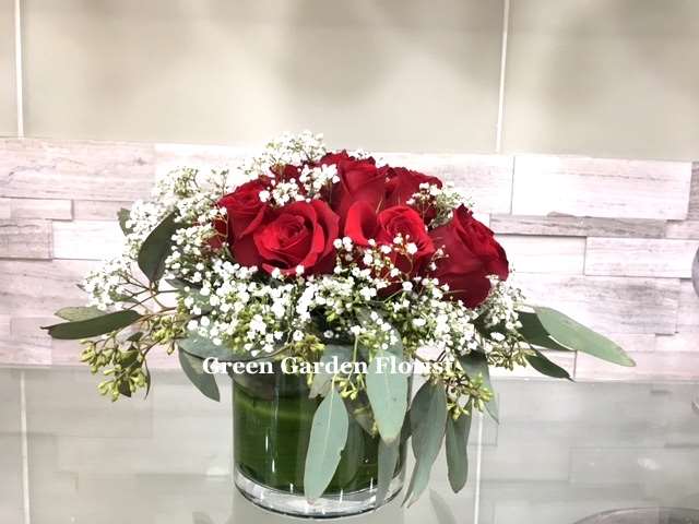 Hug Me Arrangement Red rose arrangement for anniversary — Flower Empire Aurora florist serving Toronto