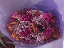Pink and Purple Mix Bouquet Pink carnation bouquet for anniversary — Flower Empire Aurora florist serving Burlington
