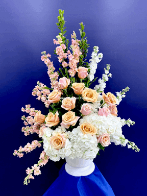She Was Lovely Arrangement White rose arrangement for love & romance — Flower Empire Aurora florist serving Richmond Hill