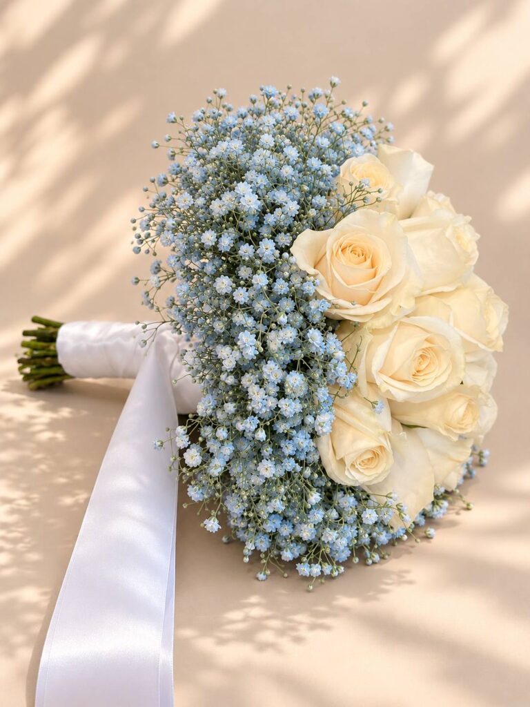 Blue Whisper Bridal Bouquet