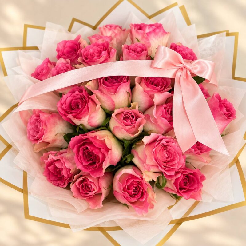 Blush Romance Rose Bouquet