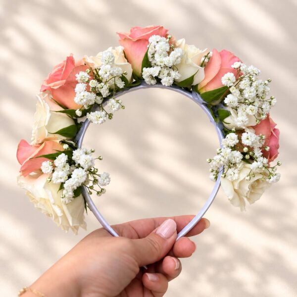 Blush Rose Floral Headband