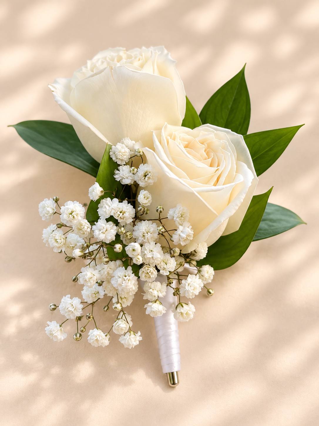 Ivory Duo Boutonniere