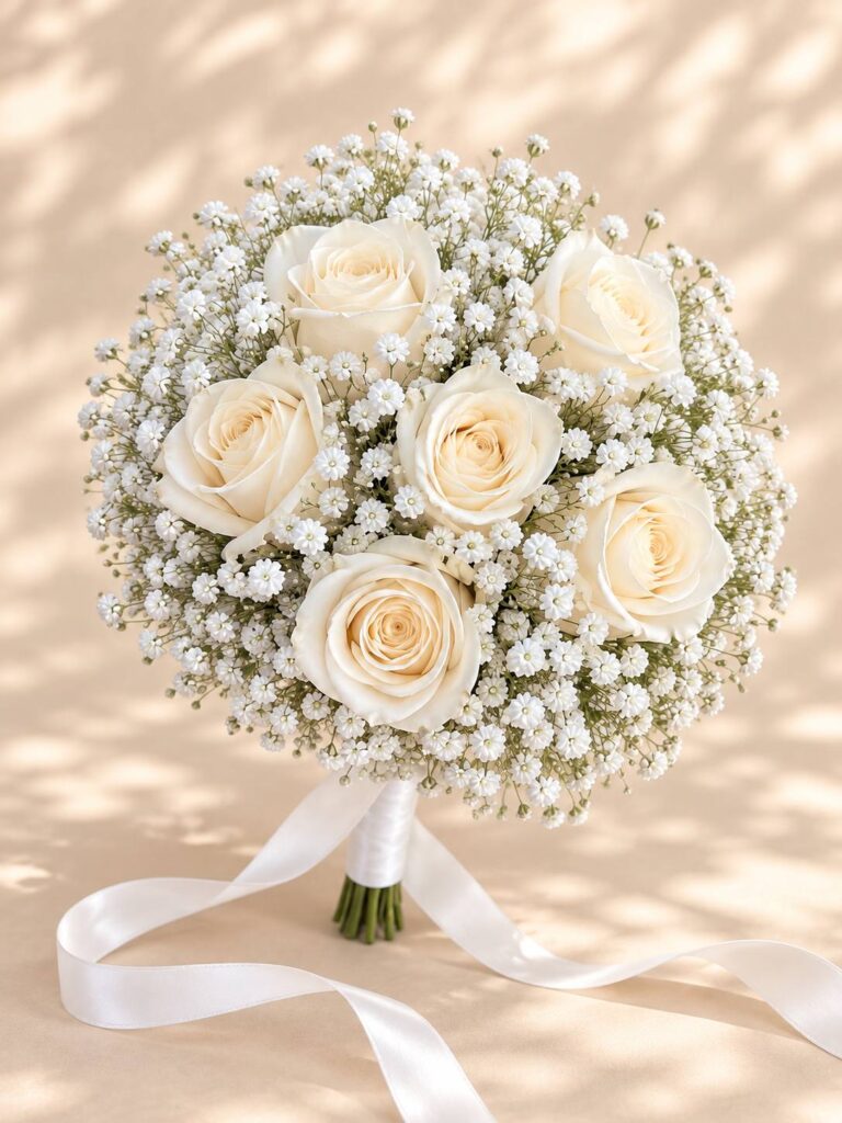 Ivory Grace Bridesmaid Bouquet