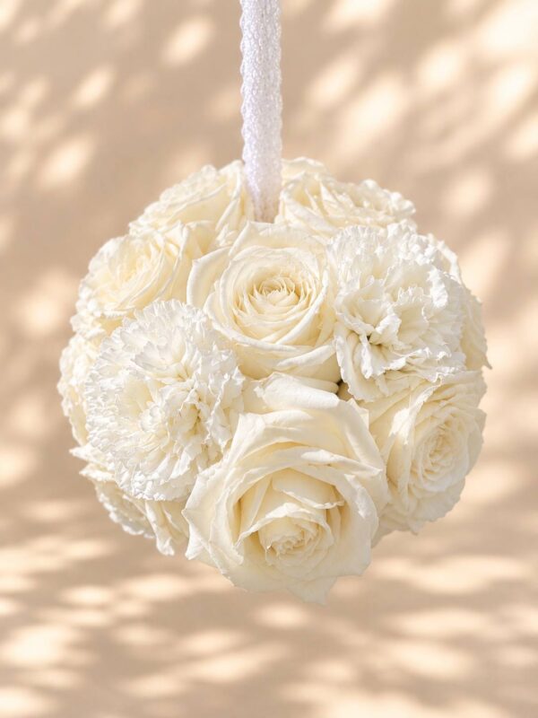 Ivory Pearl Flower Ball
