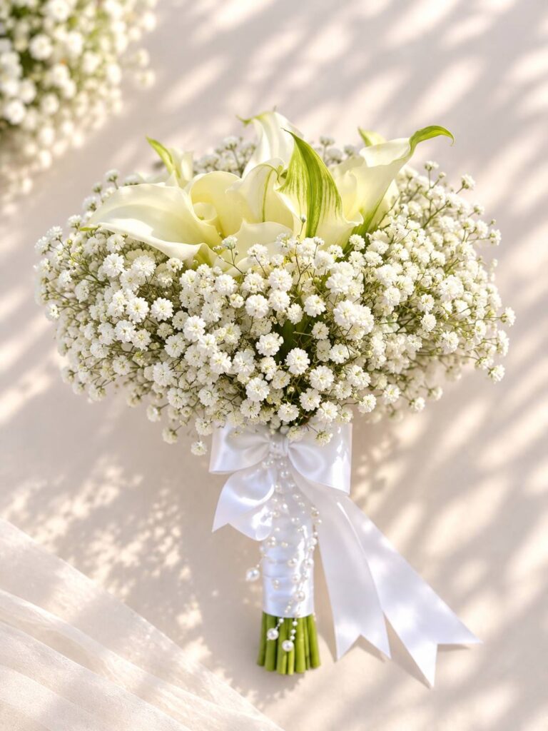 Pearl Calla Bridal Bouquet
